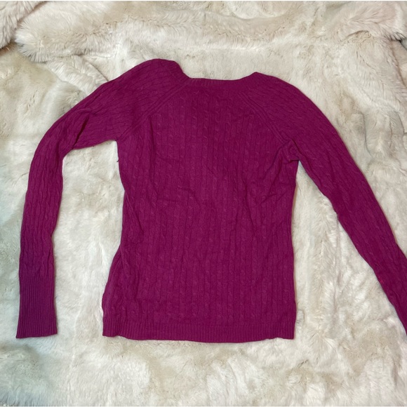 Kenar 100% 2 Ply Cashmere Mulberry Crew Neck Sweater Medium FLAWED - Picture 6 of 8